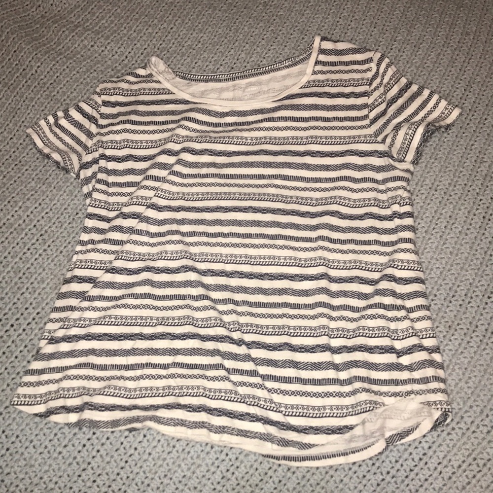 Navy Blue Patterned T-Shirt